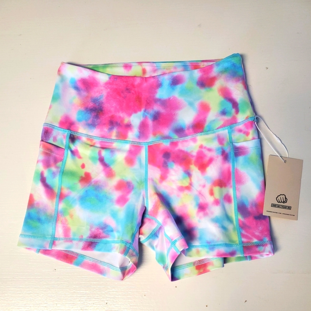 Feed Me Fight Me Tie Dye Shorts